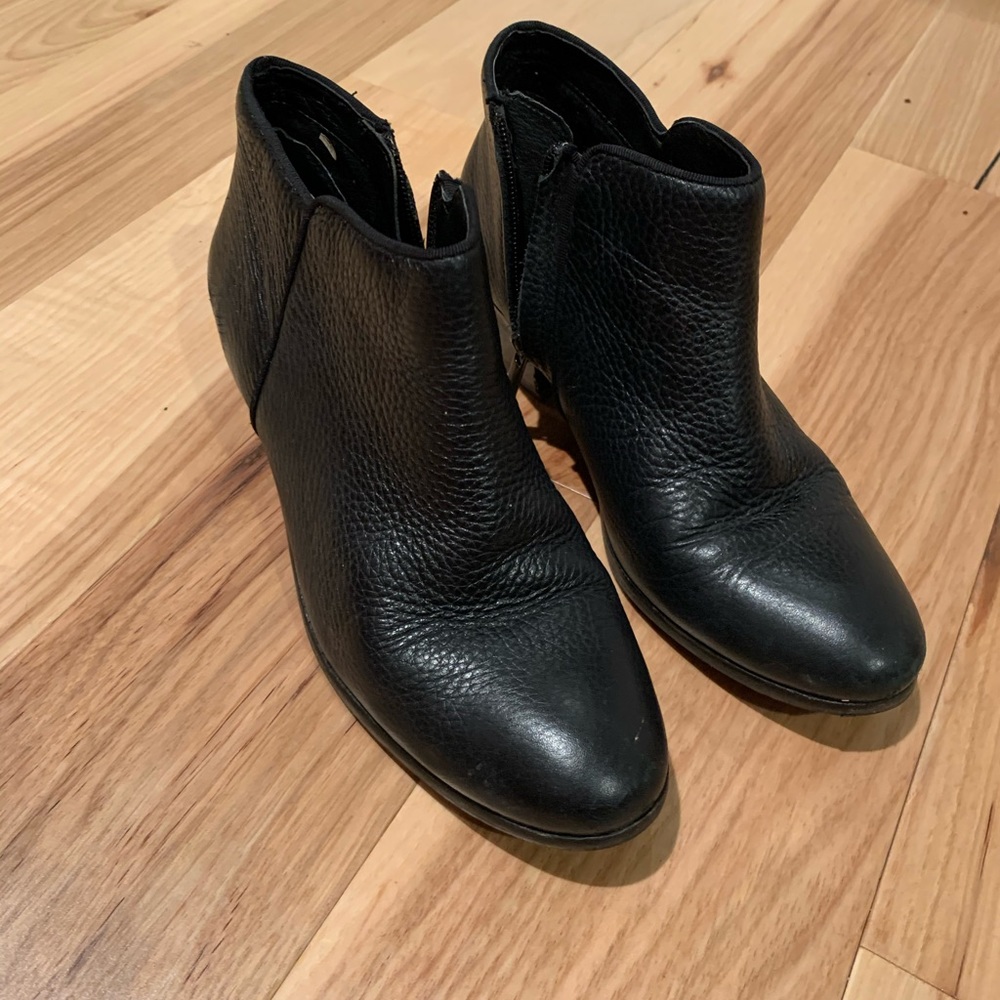 Sam Edelman Black Leather Booties